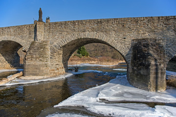 Fototapeta na wymiar Sankt Nepomuk Brücke in Rech
