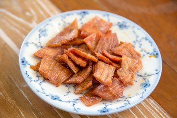 Deep fried pork in Thai style