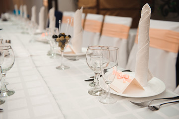 wedding banquet in a restaurant