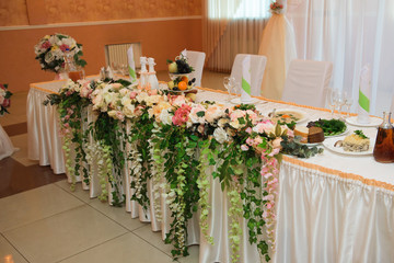 wedding banquet in a restaurant
