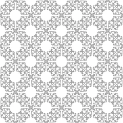 Behang Gray seamless pattern on white background © Liudmyla