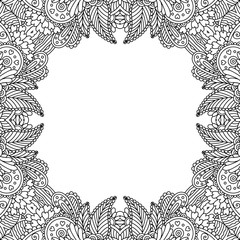 Obraz premium Black and white frame.