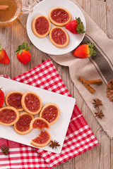 Strawberry tartlets. 