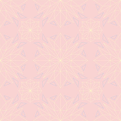 Floral seamless background. Pink, blue and yellow flower pattern