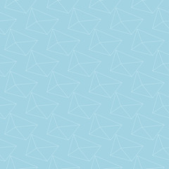 Light blue geometric ornament. Seamless pattern
