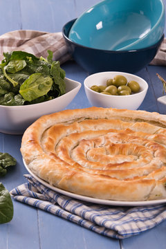 Greek spinach pie. 