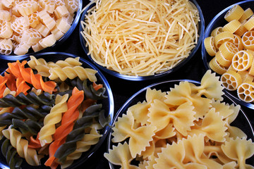 Different sorts of pasta