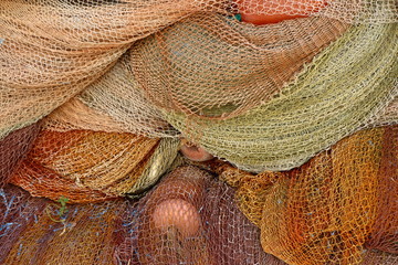 Coloured fish net