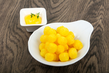 Cheese corn balls
