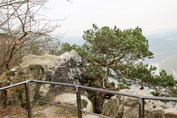 Bastei, Basteibrücke, Elbsandsteingebirge 
