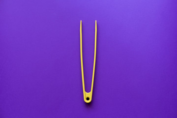 Close up portrait of kitchen tool on ultra violet background