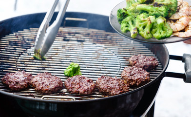 grilled cutlets for burgers