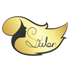 Girl beauty salon symbol