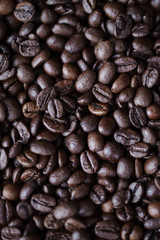 Shot of coffee bean at studio shot