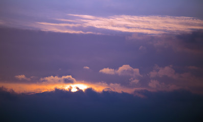 The sky at dawn