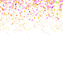 Colorful Confetti Isolated