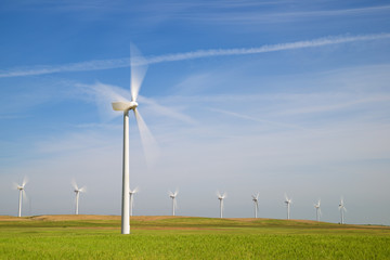 Fototapeta premium Wind energy concept