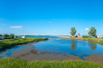Landschaft am Burger Binnensee beim Wulfener Hals, Insel Fehmarn