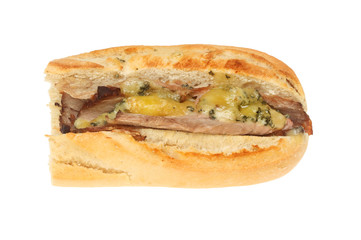 Beef and Stilton baguette