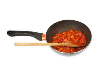 Chicken in a wok