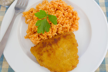 cordon bleu et riz