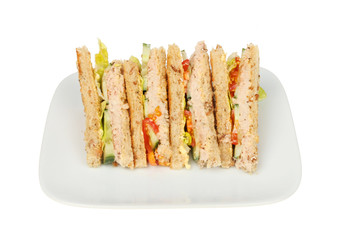 Tuna mayonnaise sandwiches