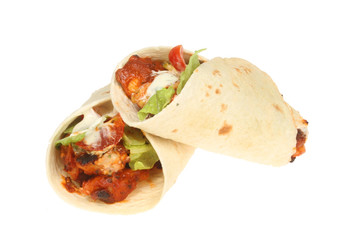 Two fajita wraps