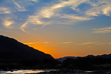 Early morning sunrise in Richtersveld