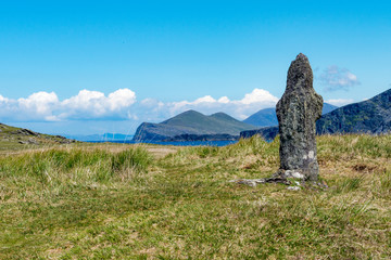 Historische keltische Kreuze auf "Valentia Island" in Irland