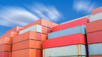 Container transport terminals for export or import