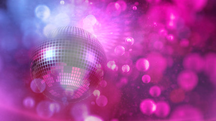 Party atmosphere with disco ball