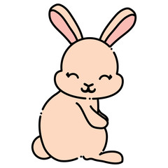 Cute bunny icon