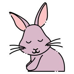 Obraz premium Cute rabbit icon