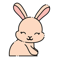 Obraz premium Cute rabbit icon