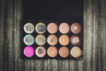 Beauty set gift on black background