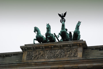 Obraz premium Detail of the Quadriga of the Brandenburg Gate