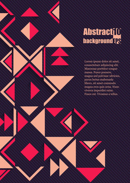 Abstract background with geometric ethnic pattern. Eps10 Vector illustration