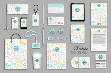 Corporate identity template set.