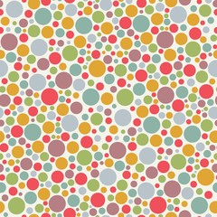 Confetti vector seamless pattern Abstract colorful vintage texture for polka dot backgrounds