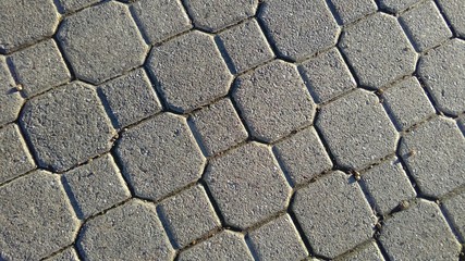 geometrical tile pavement texture