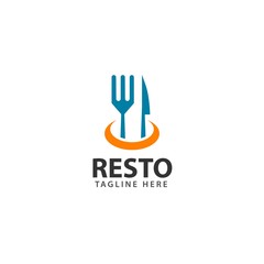 Resto Logo Vector Template Design