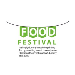 Food Festival Logo Vector Template Design