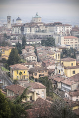 Fototapeta na wymiar General city view of medieval area, Citta Alta, Bergamo,Lombardy,Italy.