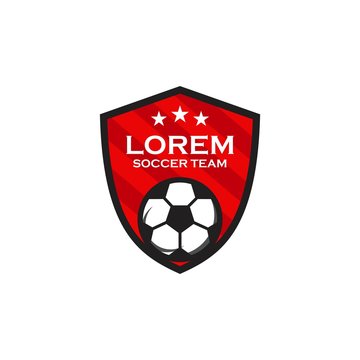 Soccer Team Logo Vector Template Design