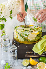 Citrus and Herb Lemonade