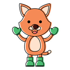 Christmas animals design.