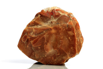 Set Rock stone with names, isolated on a white background with shadow,  beautiful lighting, reflections. Silicon. Si. © StarlingRu