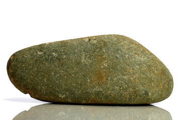 Set Rock stone with names, isolated on a white background with shadow,  beautiful lighting, reflections. Granite.