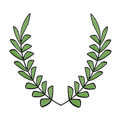 wreath of leaves icon