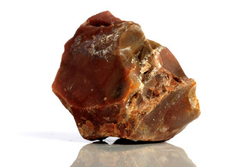 Set Rock stone with names, isolated on a white background with shadow,  beautiful lighting, reflections. Silicon, Si.